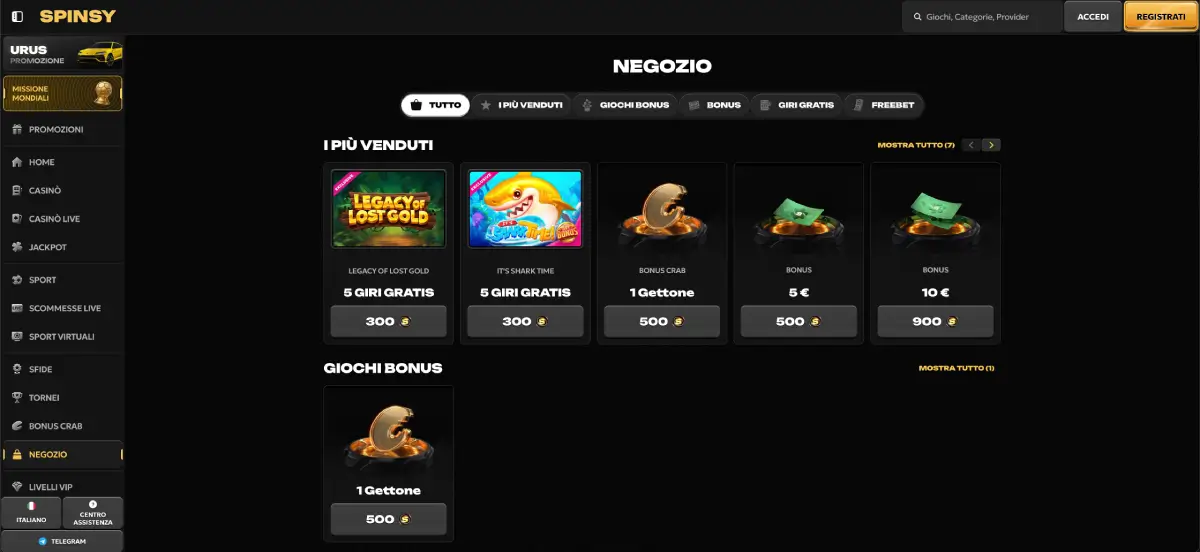 Spinsy Free Spins